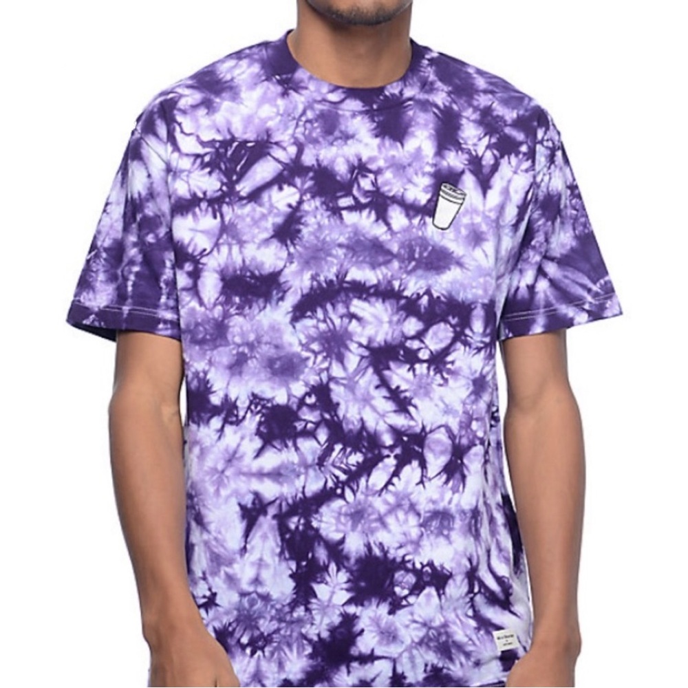 40s and Shorties Purple Tye Dye | Double Lean Cup Tee SZ L
